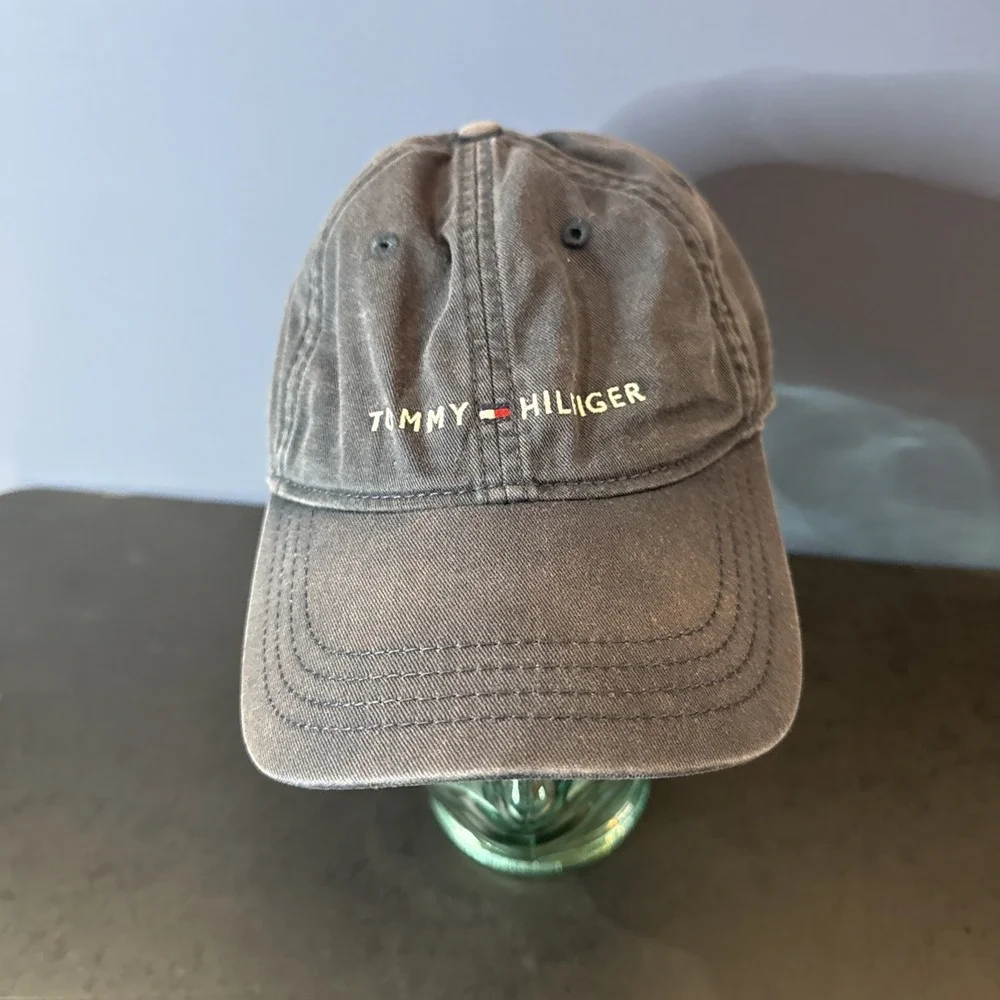 Tommy Hilfiger‎ Blue Adjustable Strapback Hat Cap Flag Crest RN 77806